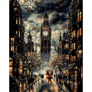 Scenic City Landscape Artwork Jigsaw Puzzle 500/1000/1200/2000PCS Stress Relief Puzzle Wall Art Decor Gift