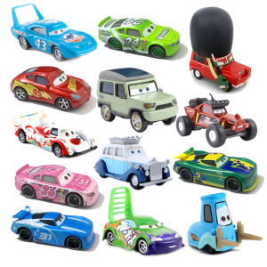 Genuine Disney Pixar Cars Toy The King Chick Hicks Lightning McQueen Guido Jackson Storm Luigi 1:55 Diecast Toy Car For Children