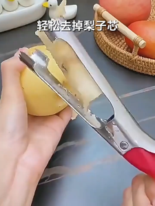 Stainless Steel Fruit Corer Apple Core Remover Serrated Kitchen Gadget Easy Use Gift Tool Home