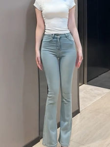 MANMI | High Waist Slimming Buttock Lifting Jeans Light Blue 2026 Summer