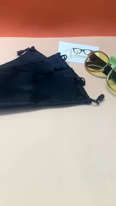 Soft Cloth Sunglasses Bag Waterproof Drawstring Dustproof Pouch Portable Dustproof