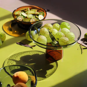 Modern Simple Color Glass Fruit Plate