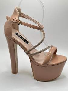Venus Elegant Pageant heels 6.8inches nude color