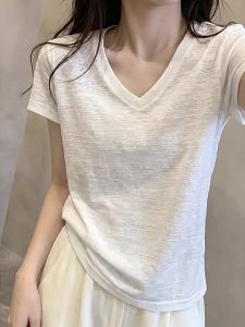 DVDK | Áo Thun Nữ V-neck Ôm Body Phong Cách Dễ Dàng Mùa Hè