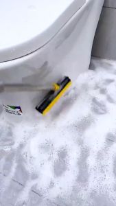 Cây Chà Sàn Nhà Tắm 2 in 1 thiết Kế Đầu Gạt Gước - Chổi Quét Thông Minh Xoay 120 Độ MẪU MỚI