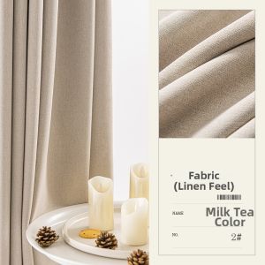 DIHUANTUO | Full Blackout Thick Cotton and Linen Curtains