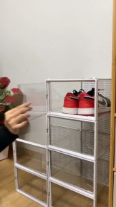 Marino กล่องใส่รองเท้า กล่องรองเท้า พลาสติก  มีฝาปิด เซ็ต 6 ชิ้น No.Y1544