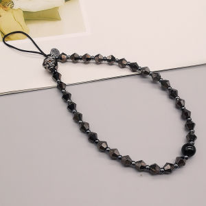 Hrgo Skull Crystal Beads Mobile Phone Chain Short Style Travel Outdoors Anti-Loss Wristlet Lanyard Womens New Product