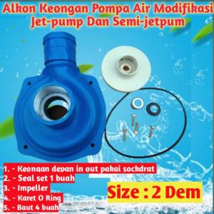 Alkon Alumunium Cor Keongan Pompa Air Modifikasi Jet pump In out Pakai Sockdrat