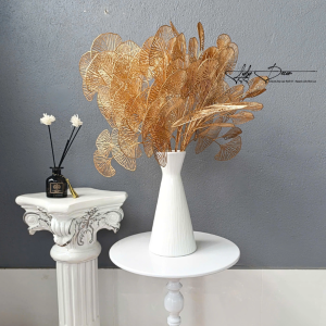 Cành Lá Rẻ Quạt 3 Nhánh 9 Lá dài 65cm cắm điểm trang trí Hoa Lụa LyLy Decor