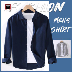 TAILOR Mens Long Sleeved Shirt Work Shirt Casual Shirt Jacket Multiple Colors Comfortable And Breathable Size M-5XL