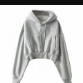 SWEATER CROP WANITA HOODIE JUMPPER. 