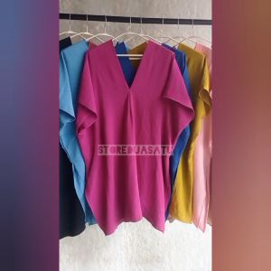 Long Square Nagita / Long Nagita Square Crincle Air Flow / Atasan Wanita Model Nagita Bahan Crinkle Airflow Premium / Midi Dres Kringkel Krinkel Terbaru 2023 Banyak Pilihan Warna V Neck Katun Polos