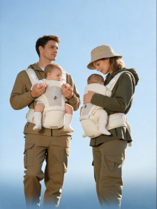 Ergonomic Waist Seat Baby Carrier 2-in-1 Breathable Lightweight