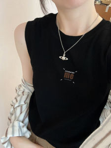 Áo Vest Không Tay Phong Cách Mỹ Dành Cho Nữ Mùa Xuân Hè Áo Lót Bên Trong Thiết Kế Nhỏ Gọn Che Phủ Mỡ Phụ Trợ Áo Khoác Ngoài