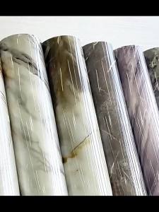1 Roll 40cm Thick Foam Marble Wallpaper Waterproof and Antifouling Wall Sticker Self-Adhesive Wallpaper Bedroom Decoration
