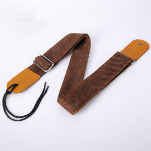 Adjustable Soft Cotton Leather Guitar / Ukelele Strap For Acoustic Electric Wood Classical Guitar Bass Ukulele Music Instrument