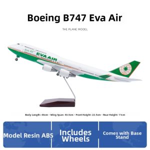 JIZHICHEN | Boeing 747 Simulation Model Aircraft With Landing Gear and Lights
