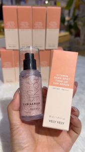 [VELY VELY]Serum Chống Nắng Nâng Tone Vely Vely Vitamin Dark Spot Tone-up Sun Serum SPF50+ PA+++ 30ml