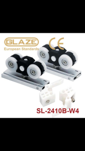 Bộ bánh xe cửa trượt lùa dùng cho cửa có khung SL-2410B-W4 - Glaze ĐẠI PHONG PHỤ KIỆN CỬA