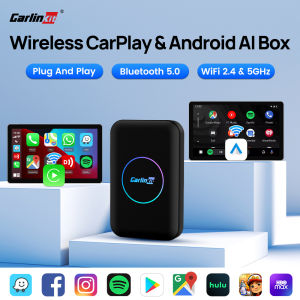 CarlinKit Carplay Smart TV Box Wireless Android Auto Quad-Core 3+32G AI Box Android 10 Wireless 3 in 1 Adapter for Netflix IPTV