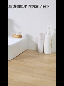 JeDa กล่องใส่ทิชชู่แบบใส เก็บทิชชู่ กล่องกระดาษทิชชู่แบบถอดได้ tissue box