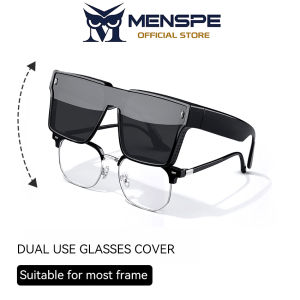 MENSPE Sunglasses Cover Myopia Glasses Cover Sunglasses Fashion Large Frame Sunglasses Polarized Summer Sunglasses Ultra Light Polarized Sunglasses Outdoor Traveling Walking Shopping Driving