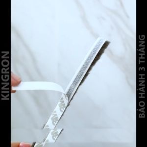 Gioăng Dán Cửa Ron Sợi Lông Nỉ 9x15mm Kín Khe Hở Ngăn Bụi Côn Trùng. - Gioăng Dán Cửa băng keo 3M màu xám nâu trắng Chống va đập