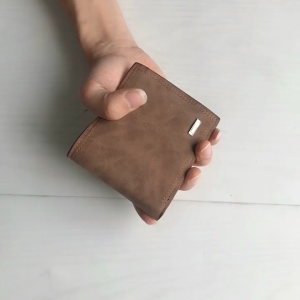 MENSPE Wallet Fashion Mens Wallet Men Short Wallet Soft PU Wallet Foldable Wallet Frosted wallet Vintage Wallet Zipper Wallet Business Wallets Multi-card Pocket Wallet ID Credit Cards Holders Purse