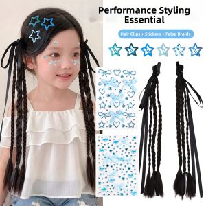 Ribboned Braids Hair Accessories Clip-on