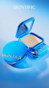 SKINTIFIC Ultra Cover Powder Foundation 9g | Matte Fit Bedak Padat High Coverage Make Up
