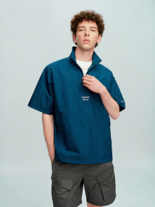 Champion | Stand Collar Short Sleeve Zipper T-shirt