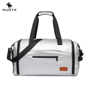 AUOTE Mens Travel Bag Sports Backpack Fashion Luggage Shoulder Bag With Independent Shoes Pocket Handbag Outdoor Sling Bag Gym Fashion Men Women Dry Wet Separation Portable Travel Yoga Swimming Bag