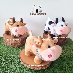 Boneka Binatang Sapi Cow Hewan Ternak Mainan Anak Lucu Bagus