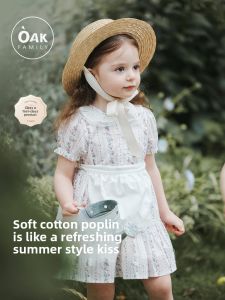 OAK FAMILY | Bubble Sleeve Princess Dress for Girls