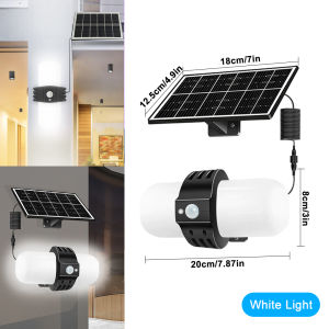 Outdoor Solar Barn Lights LED Solar Security Street Lights Motion Sensor Super Bright Solar Power Lamp 1000LM Flood Light Garden