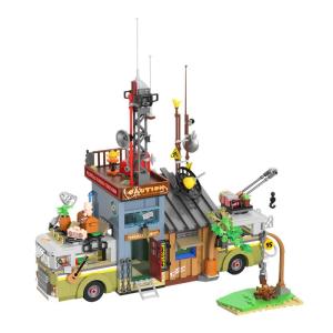 YESBRICK | City and Camper Fire Truck Building Block Toy