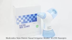 1PCS Nasal Irrigation System Nasal Rinse and Wash with 30 Salt Packets 2 Modes Rechargeable - Multi-User 2 Sets of Nose