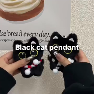 Gantungan Kunci Tas Karakter Kucing Dengan Syal Lucu