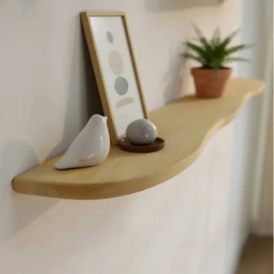 Wall-mounted Solid Wood Shelf