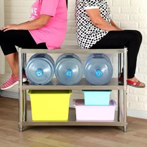 3/4/5 Tier Stainless Steel Oven Rack Kitchen Rack Solid Premium Kitchen Storage Rack Home Storage dish rack kitchen racksMicrowave Oven Shelf Multi-function Kitchen Storage Shelf PH