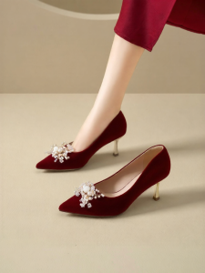 Josiny | Pointed Toe Comfortable High Heels Womens Summer New Bridal Shoes