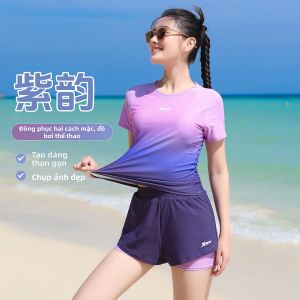 XTEP | Bộ Đồ Bơi Kiểm Soát Bụng Mới Màu Nước