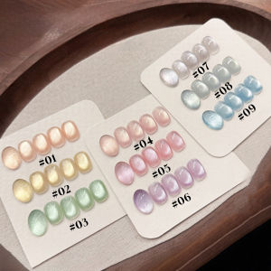 MIANEL 12 มล. ยาทาเล็บสีเหลืองส้มสำหรับฤดูหนาว ยาทาเล็บเจลตาแมว Tyndall 1-12 ชิ้น ยาทาเล็บตาแมวแบบใสเหมือนแก้ว 2025