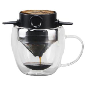 MONGDIO | Portable Reusable Stainless Steel Drip Coffee Filter Cup