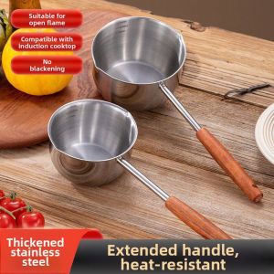 Anti-scald Stainless Steel Long Handle Small Pot