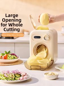 Multi-function Vegetable Slicer Shredder Large Diameter For Whole Vegetables