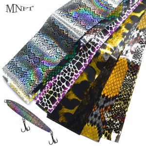 MNFT 10Pcs/Pack Fish Scale Lure Colored Laser Paper Film None Sticker Jig Hard Bait DIY Fishing Lure Accessories