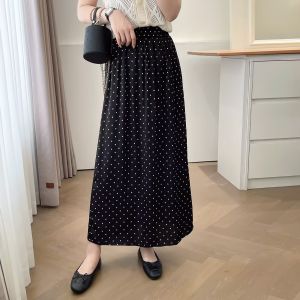 กระโปรงทรงเอเอวสูง กระโปรงสั้นลายจุด กระโปรงยาวปานกลาง ทรงเข้ารูป สไตล์ทำงาน ฤดูร้อน 2025 กระโปรงทรงเอเอวสูง