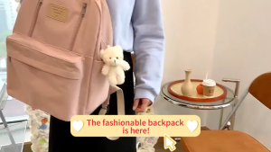 【SG】WORKWELL Korean Style Student Backpack/Women Casual Backpacks/Solid Color Large Capacity Bag/For Men And Women